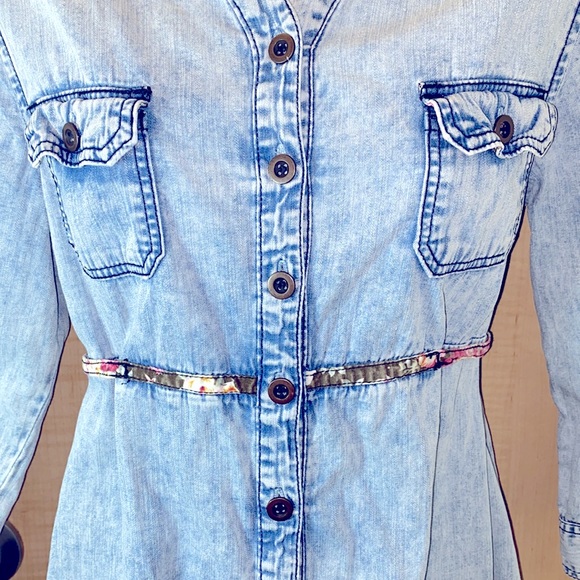 Celebrity Pink Jeans Stonewashed Denim Midi Dress - Picture 3 of 12